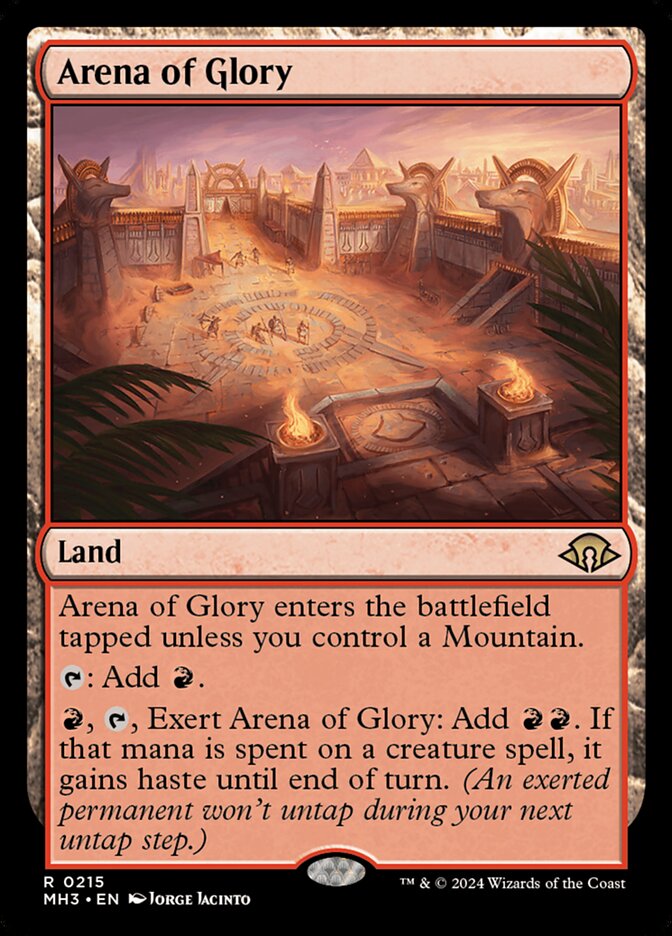 Arena of Glory card front