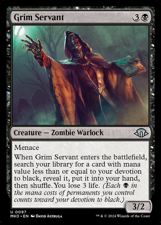 Grim Servant card front