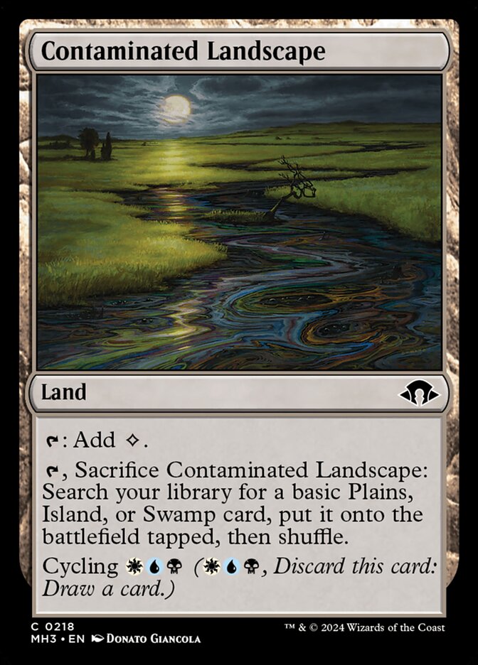 Contaminated Landscape card front