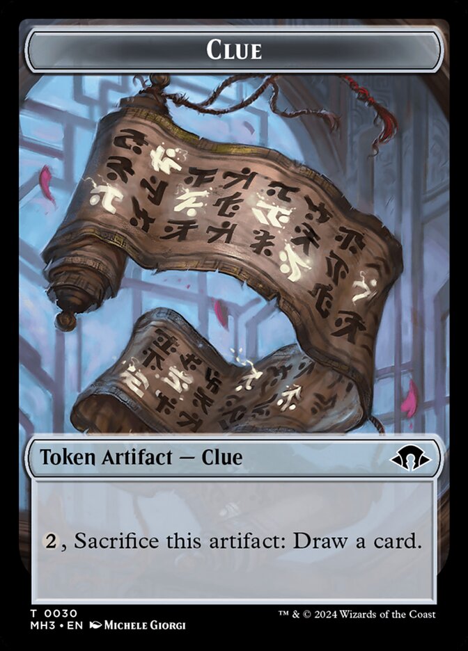 Clue card front