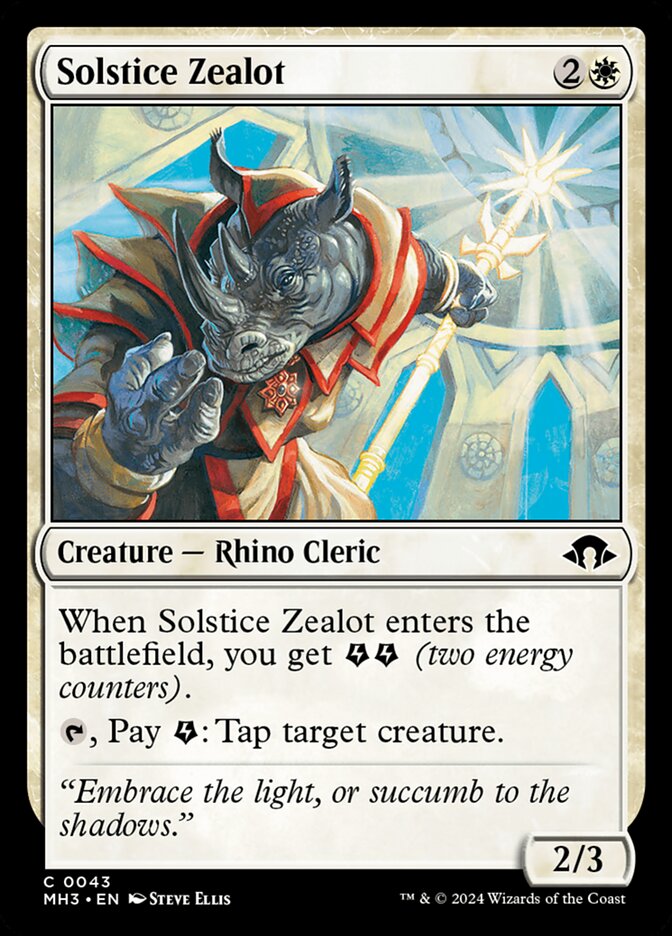 Solstice Zealot card front
