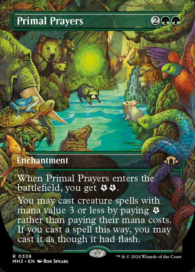 Primal Prayers card front