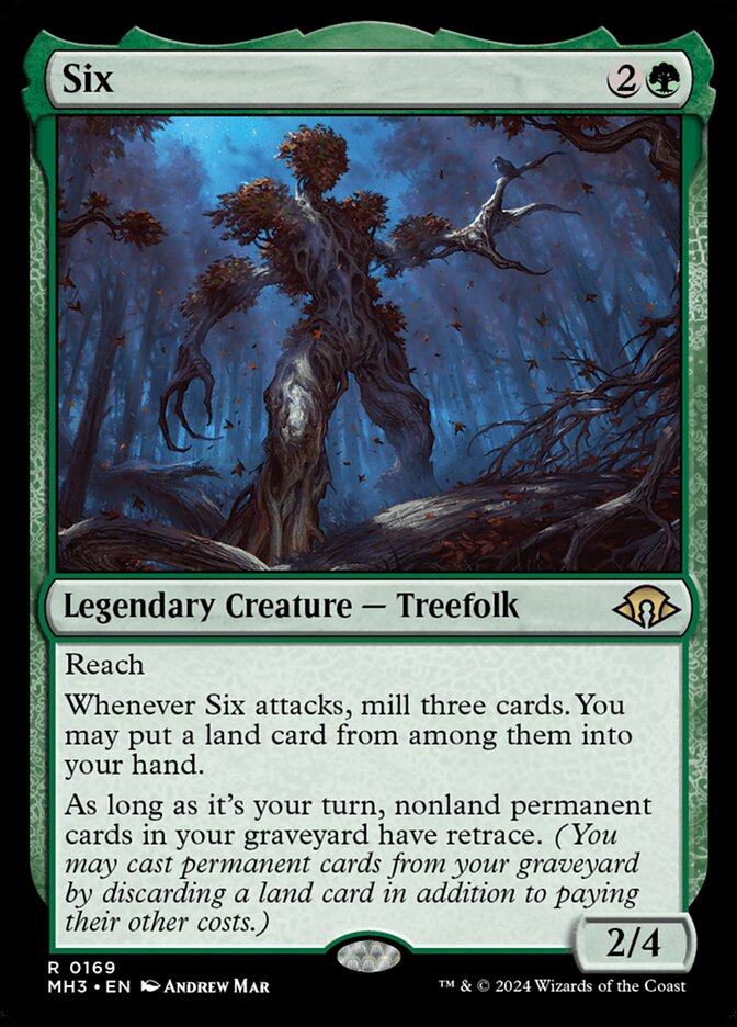 Six card front