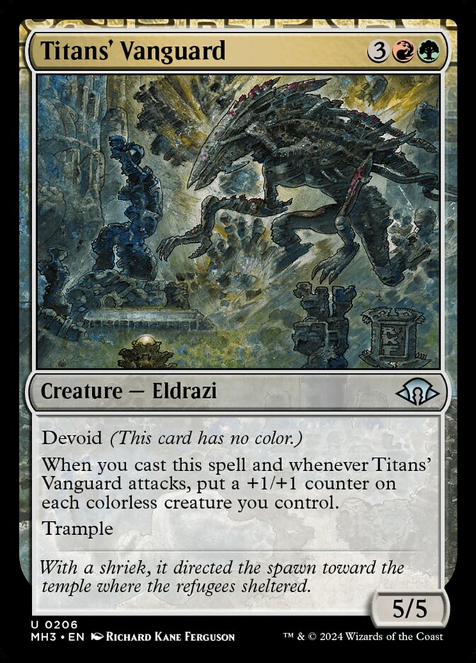 Titans' Vanguard card front