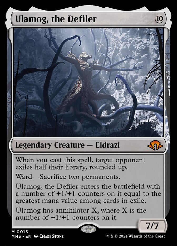 Ulamog, the Defiler card front