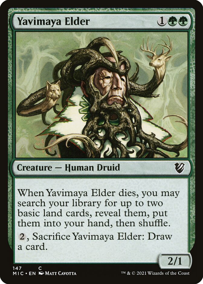 Yavimaya Elder card front