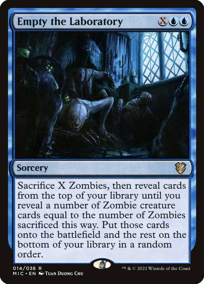 Empty the Laboratory card front