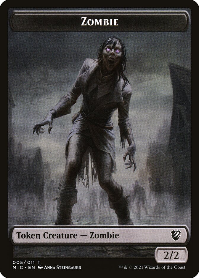 Zombie card front