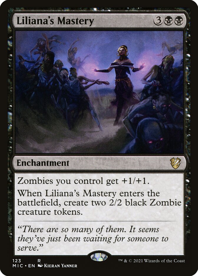 Liliana's Mastery card front