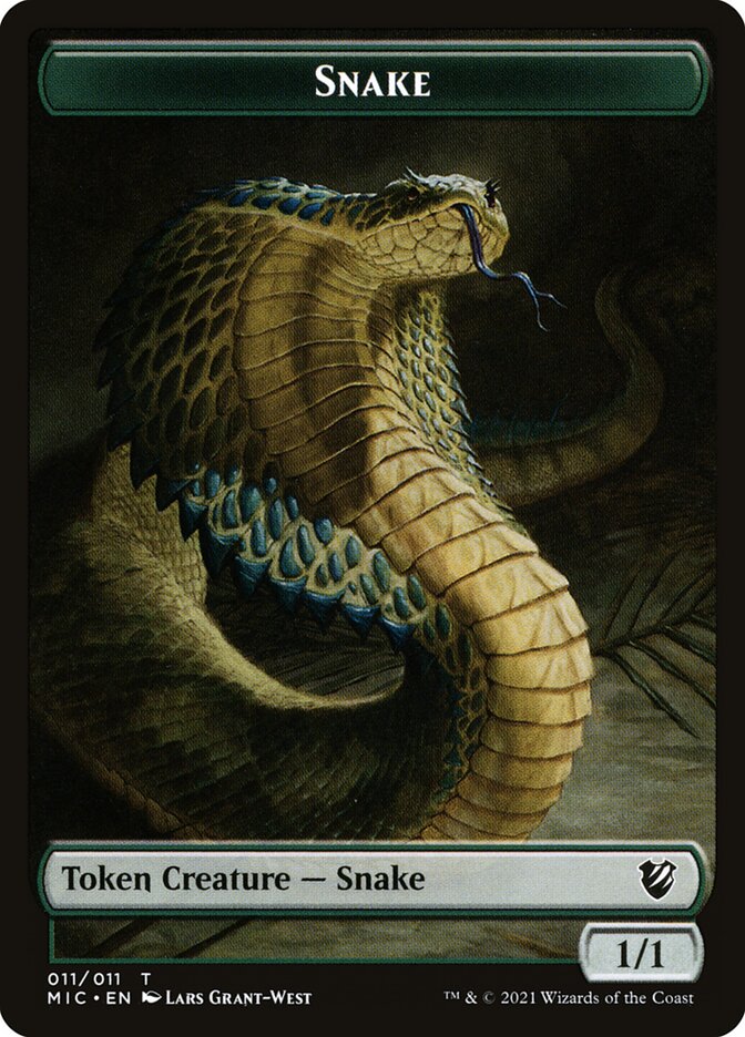 Snake card front