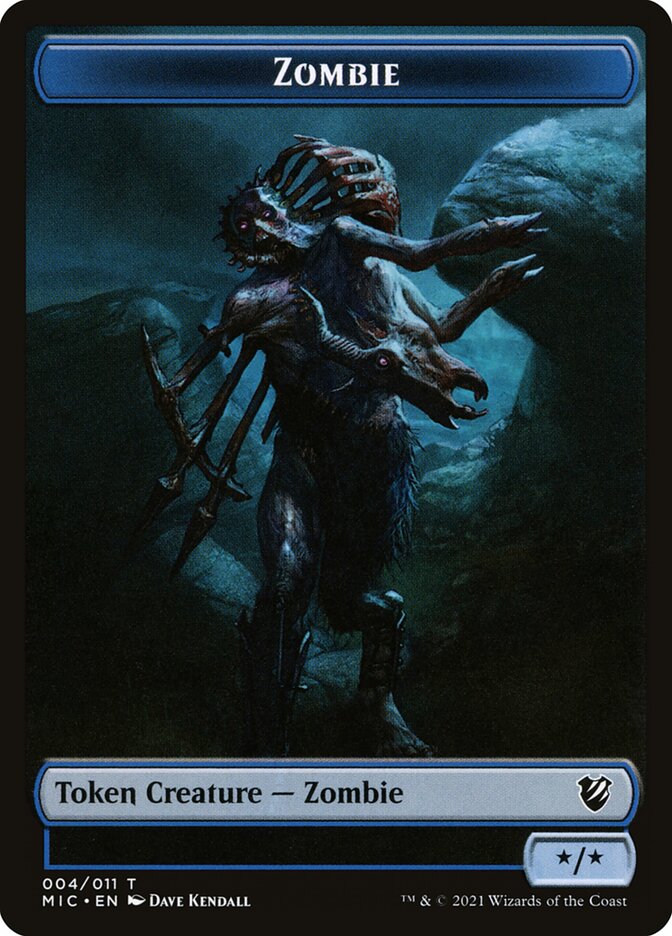 Zombie card front