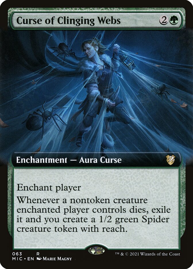 Curse of Clinging Webs card front