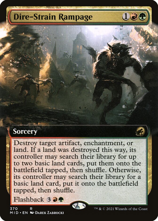 Dire-Strain Rampage card front