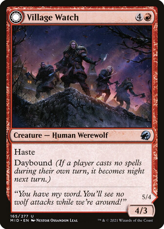 Village Watch card front