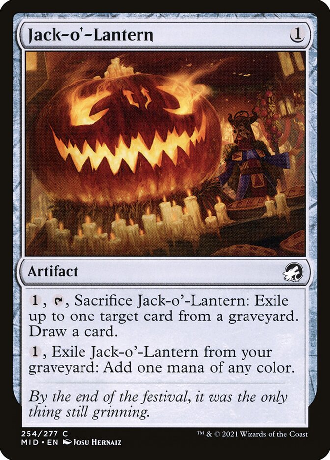 Jack-o'-Lantern card front