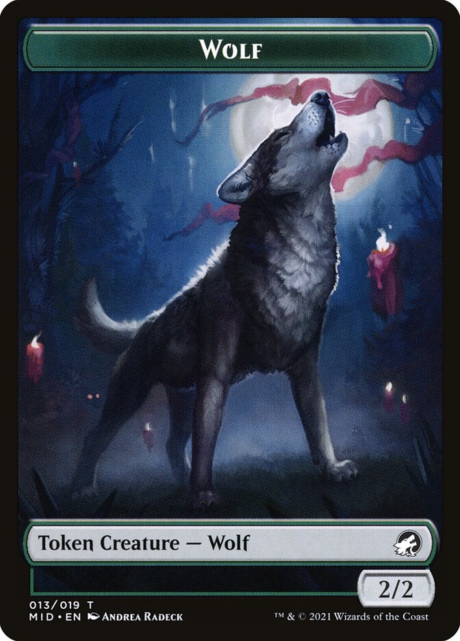 Wolf card front