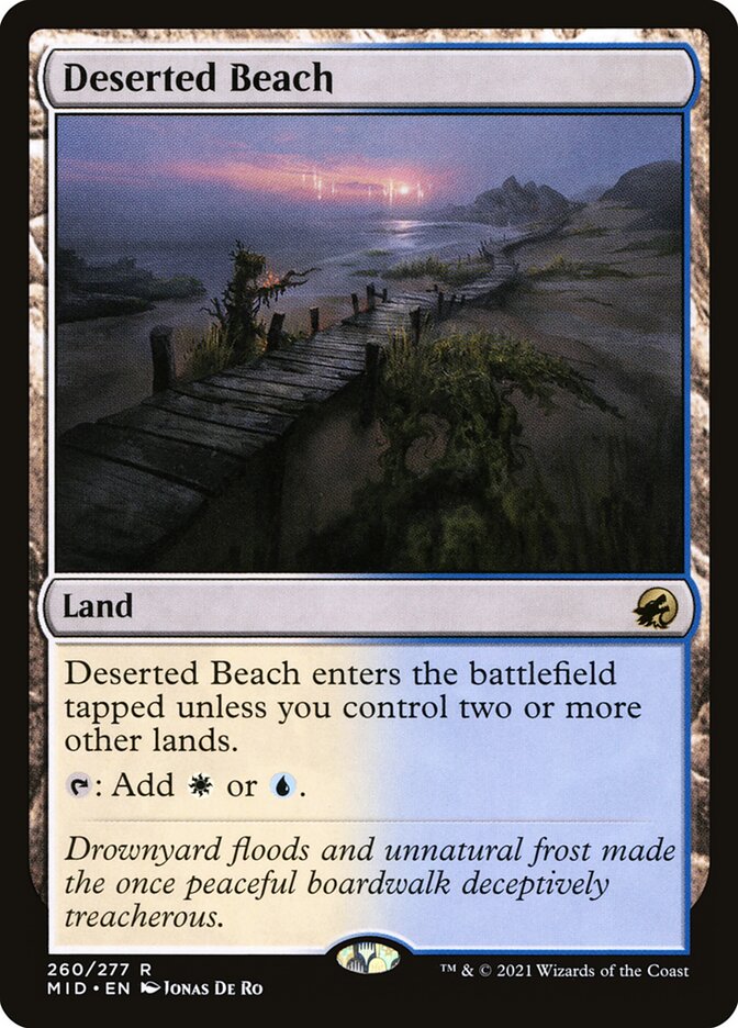 Deserted Beach card front