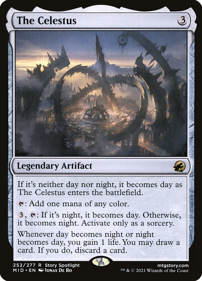 The Celestus card front