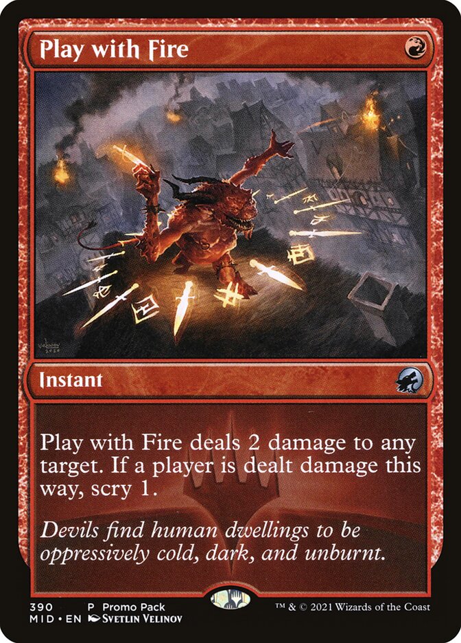 Play with Fire card front