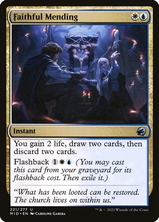 Faithful Mending card front