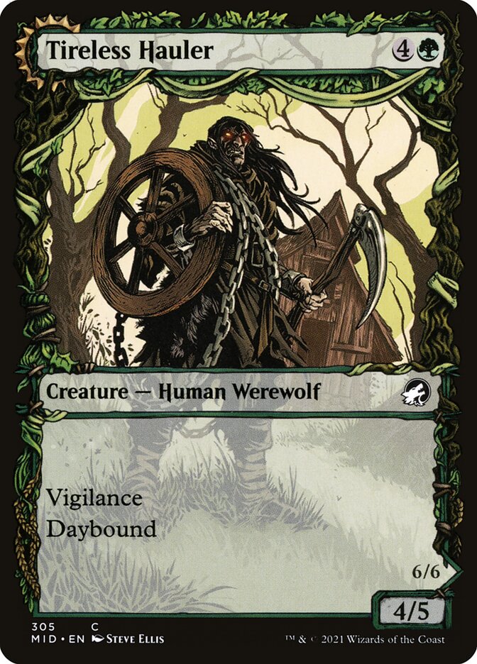 Tireless Hauler card front