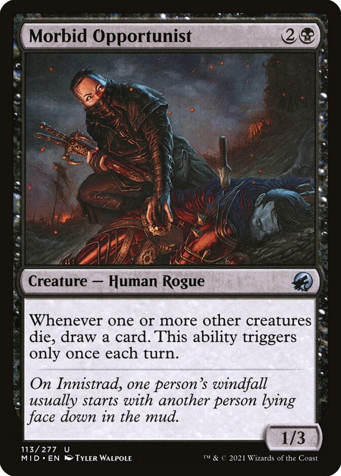 Morbid Opportunist card front