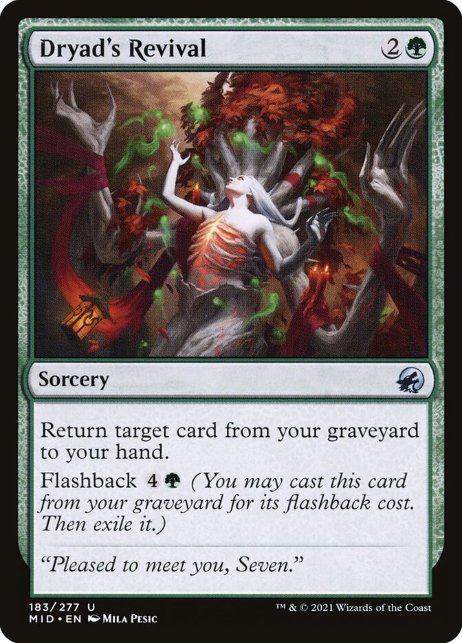 Dryad's Revival card front