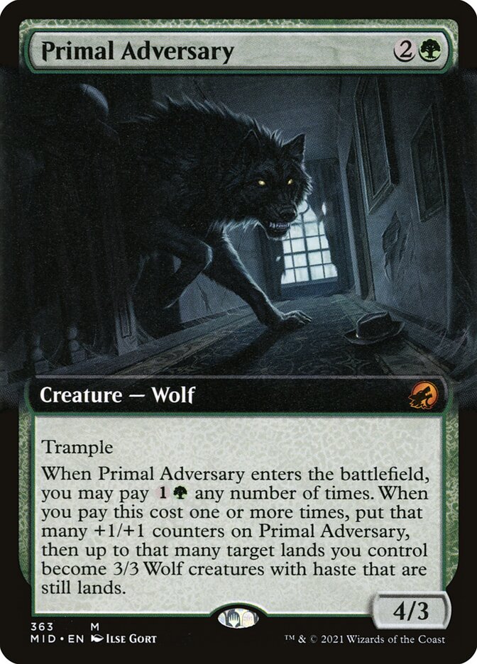 Primal Adversary card front