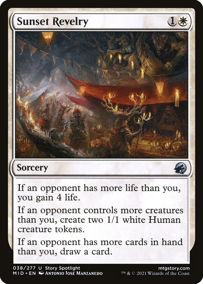Sunset Revelry card front
