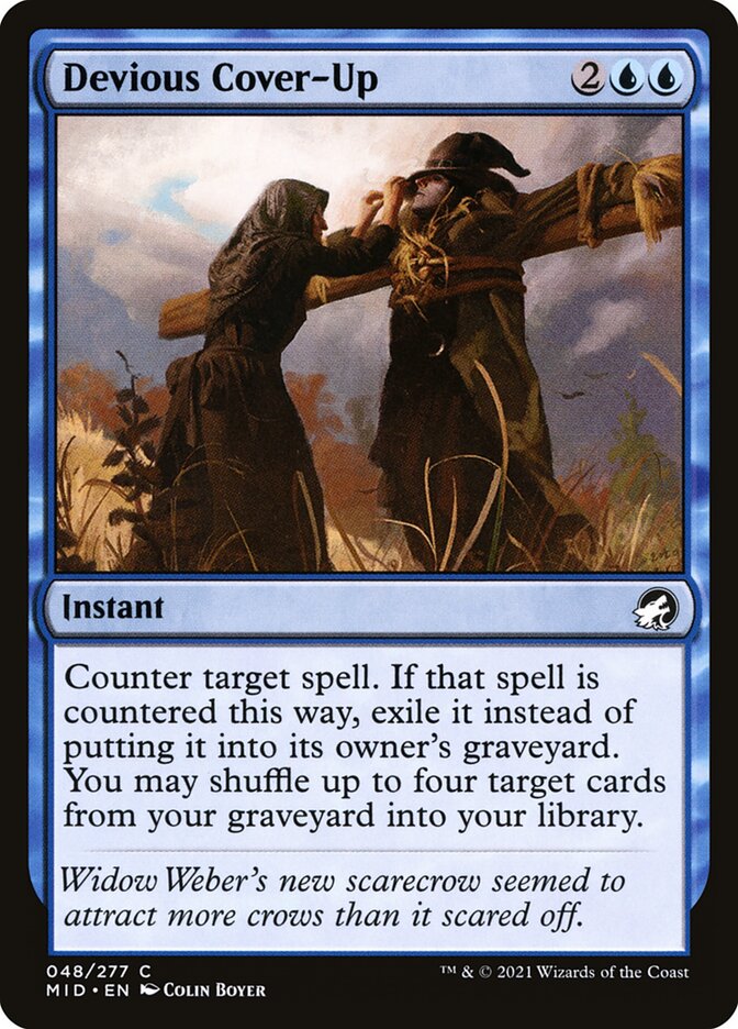 Devious Cover-Up card front