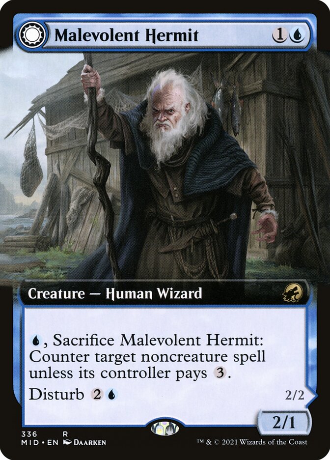 Malevolent Hermit card front