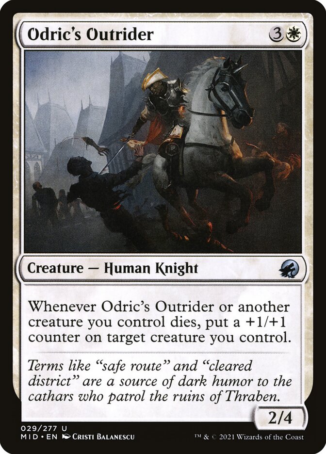 Odric's Outrider card front