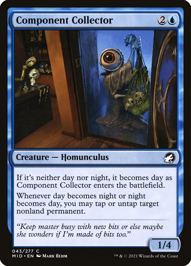 Component Collector card front