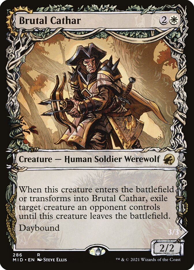 Brutal Cathar card front