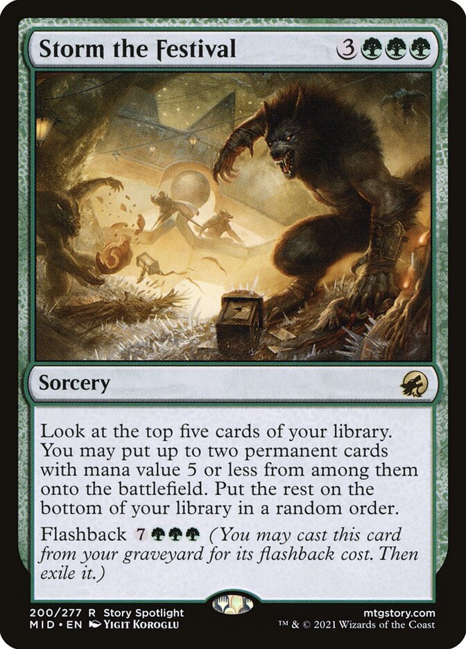 Storm the Festival card front