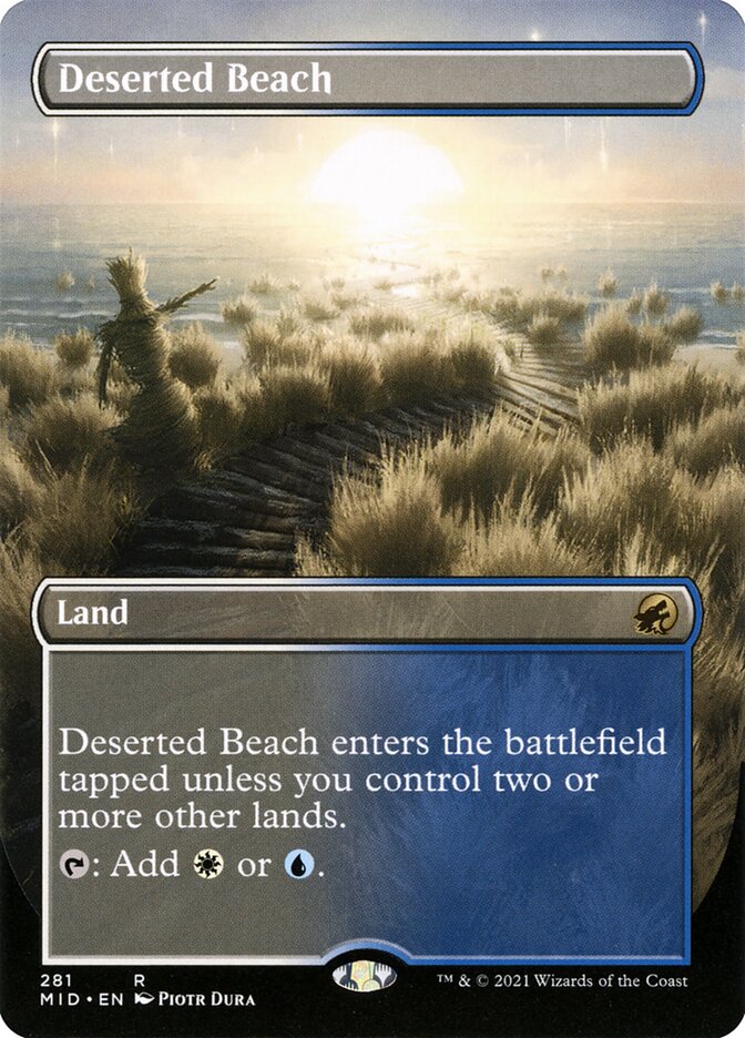 Deserted Beach card front