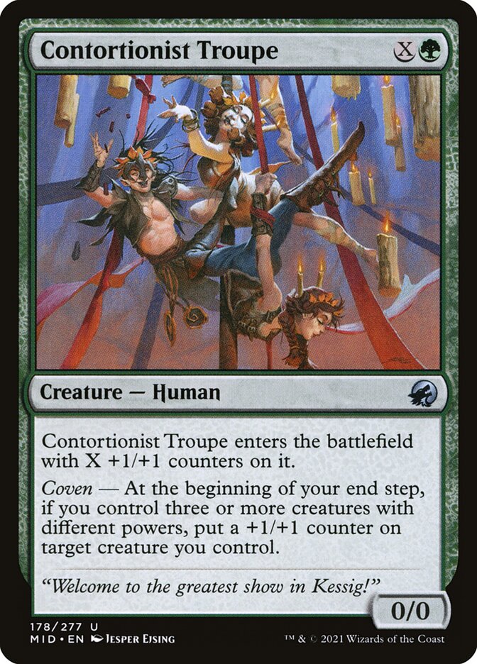 Contortionist Troupe card front