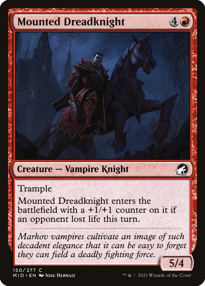 Mounted Dreadknight card front