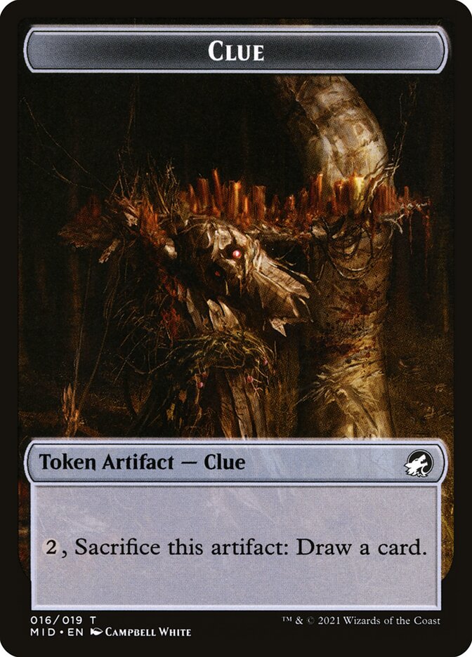 Clue card front