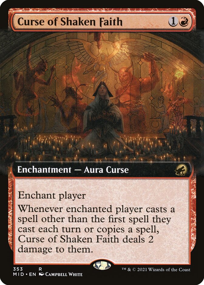 Curse of Shaken Faith card front