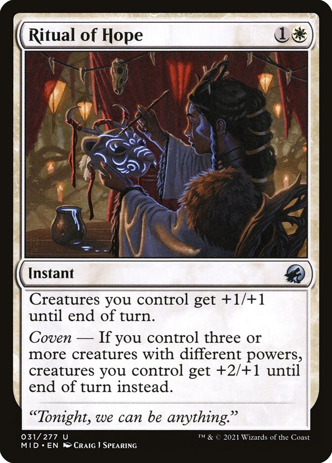 Ritual of Hope card front