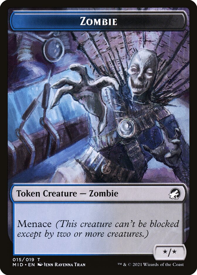 Zombie card front