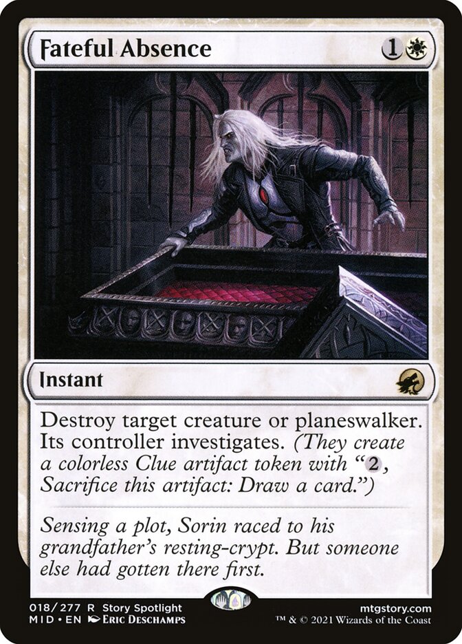 Fateful Absence card front