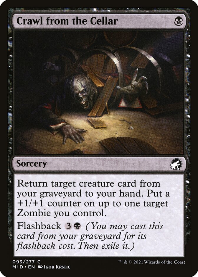 Crawl from the Cellar card front