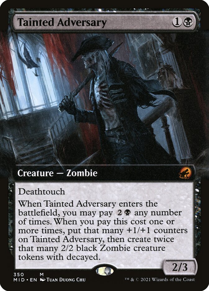 Tainted Adversary card front