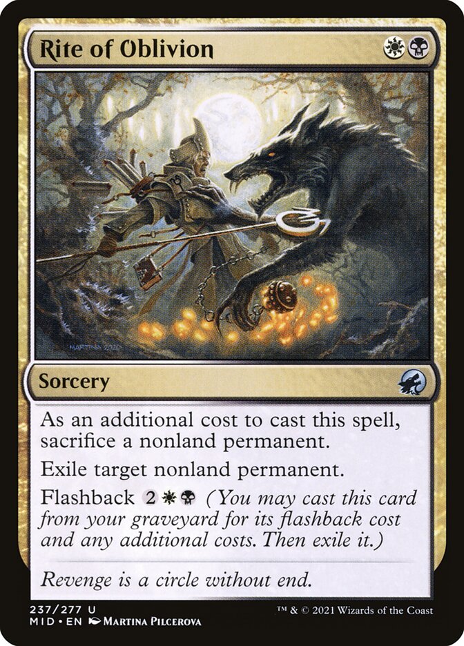 Rite of Oblivion card front