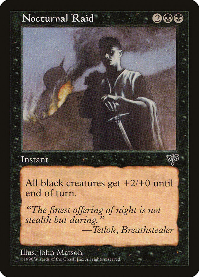 Nocturnal Raid card front