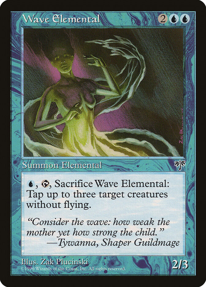 Wave Elemental card front