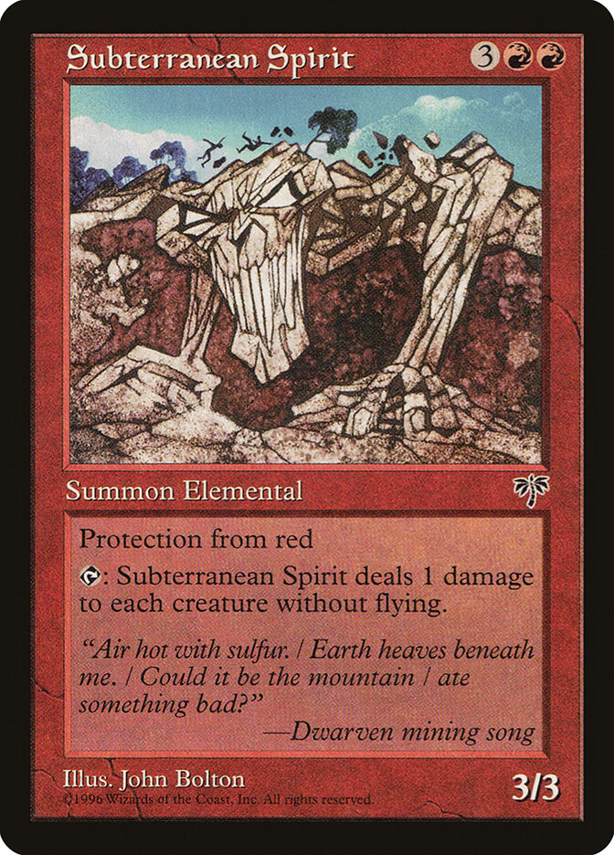 Subterranean Spirit card front