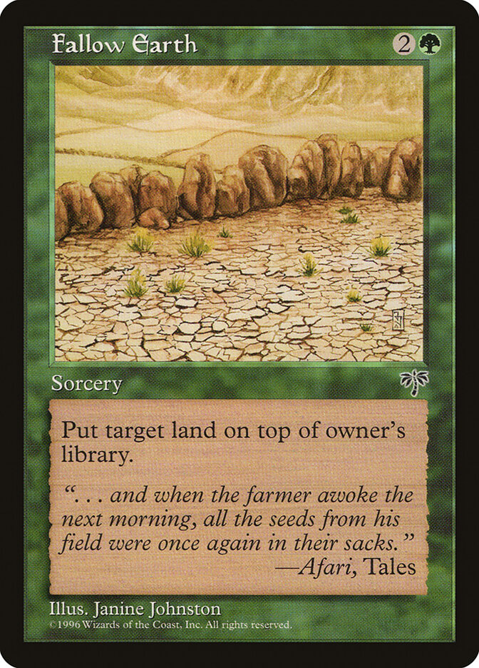 Fallow Earth card front